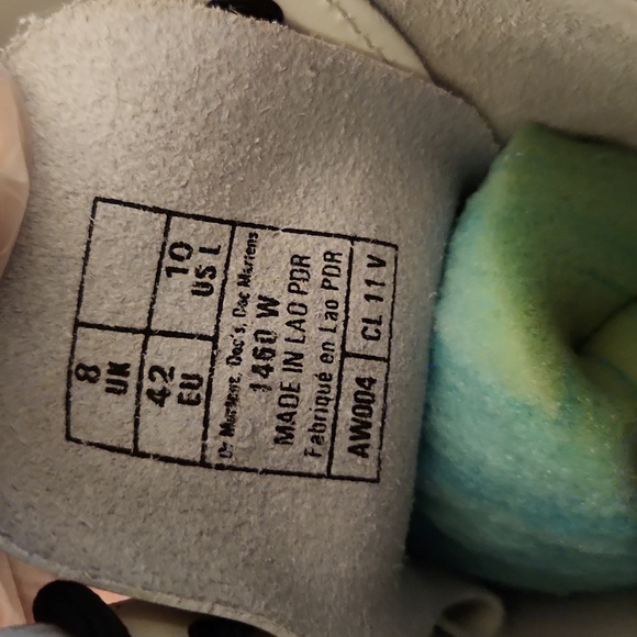 DR. MARTEN'S 1460 BOOTS SMOOTH LEATHER Women's White Boots Size 10. - Picture 7 of 12